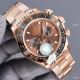 Swiss Quality Copy Rolex Rose Gold Daytona 40 Watch Black Ceramic Bezel Chocolate Dial (4)_th.jpg